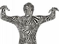 Morphsuit Zebra - größe XL