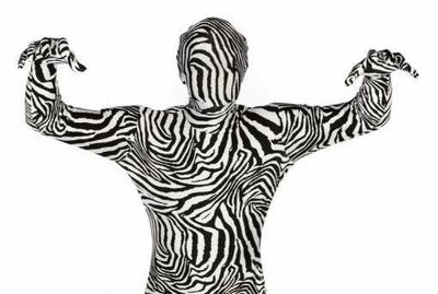 Morphsuit Zebra - größe XL - Artikelbild