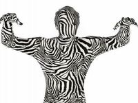 Morphsuit Zebra - größe XXL