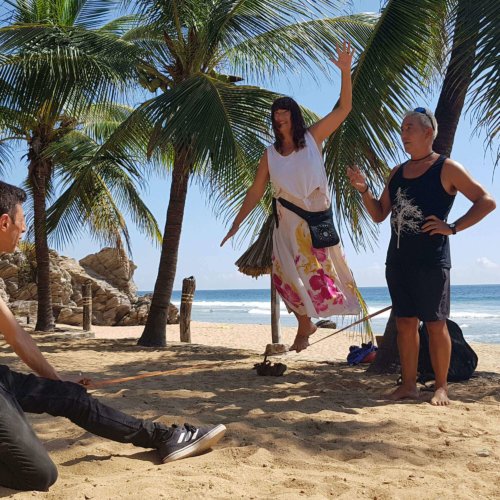 Slacklinen im Urlaub mit der Travelline