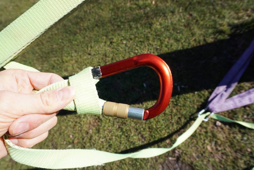 Für das Ziehen verbauter Karabiner