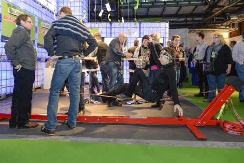 Slackline Frame bei einer Veranstaltung