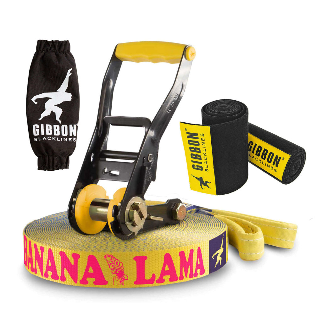 Banana Lama Slackline Set - 15 Meter für Anfänger